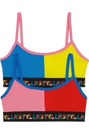 Stella McCartney Set of 2 cotton-blend jersey bralettes