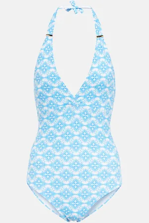 Melissa Odabash Rimini printed halterneck swimsuit