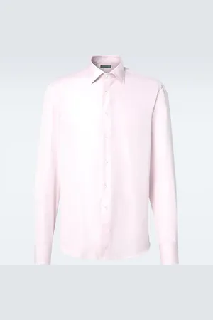CANALI Cotton poplin shirt