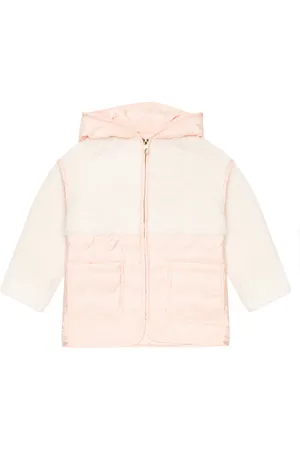 Chloé ChloÃ© Kids Faux shearling-paneled puffer jacket