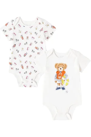 Ralph Lauren Baby set of 2 printed cotton bodysuits