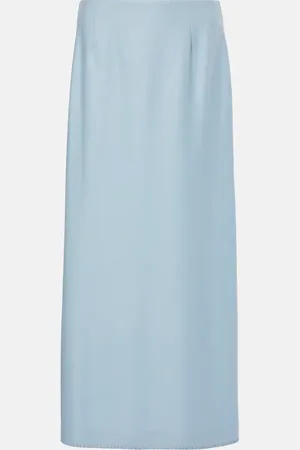 GABRIELA HEARST Defina silk and wool midi skirt