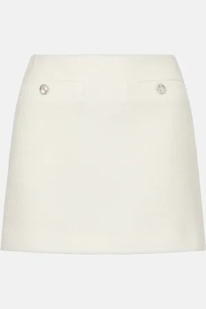 Gucci Interlocking G wool-blend bouclÃ© miniskirt