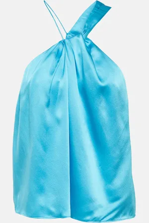 The Sei One-shoulder silk satin top