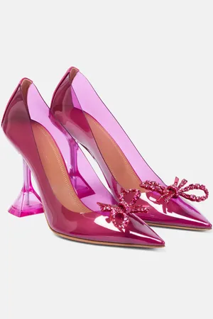 Amina Muaddi Rosie embellished PVC pumps