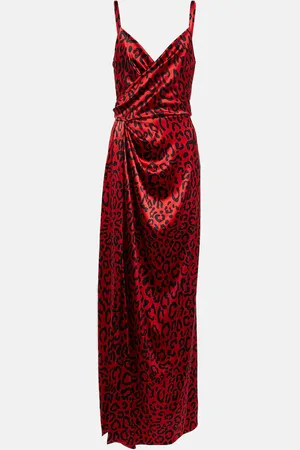 Dolce & Gabbana Leopard-print silk-blend satin gown