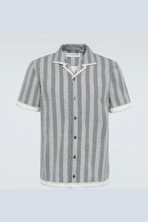 Orlebar Brown Hibbert floral cotton bowling shirt