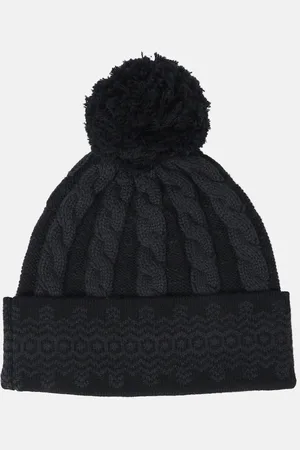 Perfect Moment Bobble cable-knit wool beanie