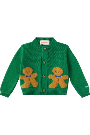 Bobo Choses Gingerbread intarsia cardigan