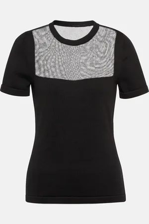 Oscar de la Renta Cotton-blend top