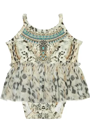 Camilla Baby printed cotton-blend bodysuit