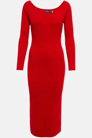 Ralph Lauren Wool and cashmere-blend midi dress