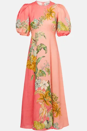 ALÉMAIS AlÃ©mais Anika floral linen maxi dress