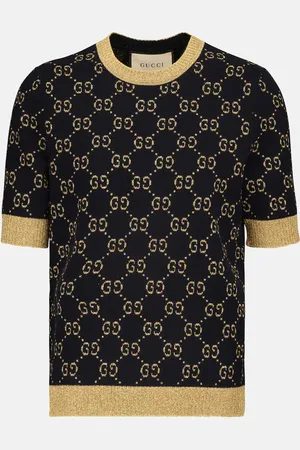 Gucci Cotton-blend lamÃ© top