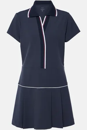 Varley Darien pleated polo dress