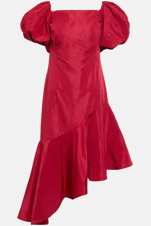 Ralph Lauren Ruffled taffeta midi dress