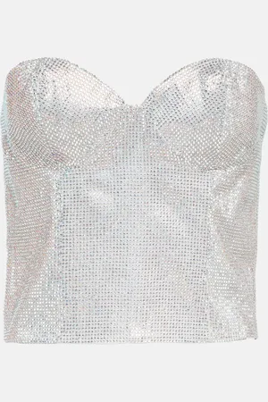 Costarellos Embellished bustier top