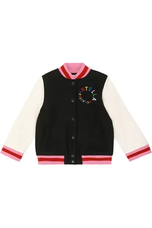 Stella McCartney Logo wool-blend varsity jacket