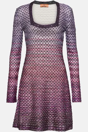 Missoni Knitted lamÃ© minidress