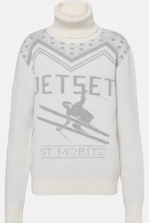 JET SET Wool intarsia turtleneck sweater