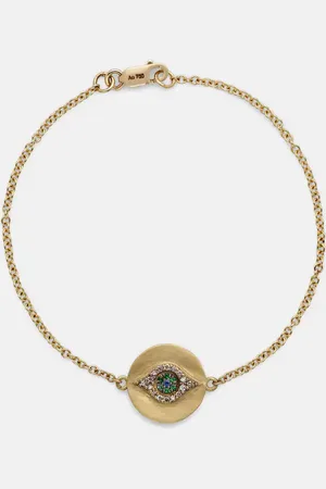 Ileana Makri Eye 18kt bracelet with diamonds, tsavorites, and sapphires