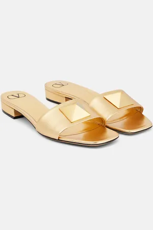 VALENTINO GARAVANI One Stud leather slides