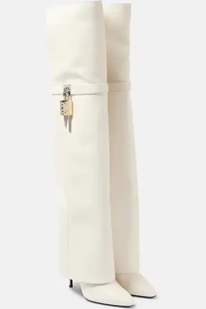 Givenchy Shark Lock Stiletto over-the-knee boots