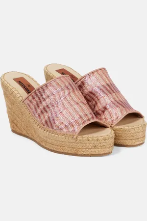 Missoni Jacquard wedge mules