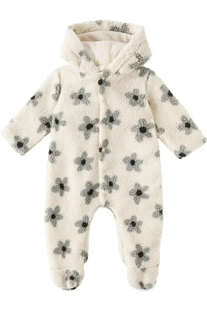 Rylee + Cru Baby floral fleece onesie