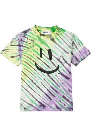 Molo Dyed printed cotton jersey T-shirt