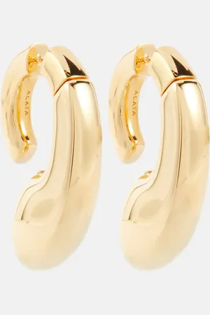 Alaïa AlaÃ¯a Drip -plated earrings