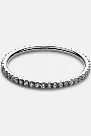 Ileana Makri Thread Band 18kt gold ring with diamonds