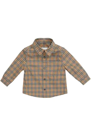 Burberry Baby Archive Check stretch-cotton shirt