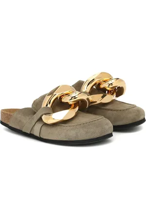 J.W.Anderson Embellished suede slippers