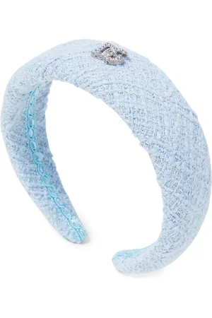 Dolce & Gabbana DG crystal-embellished tweed headband