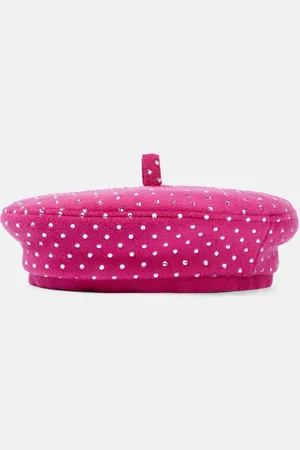 Ruslan Baginskiy Embellished wool-blend beret