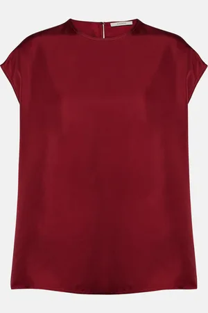 ASCENO Dasha silk twill top