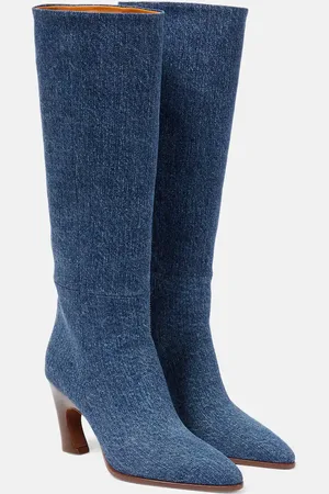Chloé ChloÃ© Oli denim knee-high boots