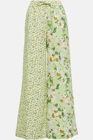 ALÉMAIS AlÃ©mais Floral wide-leg linen pants
