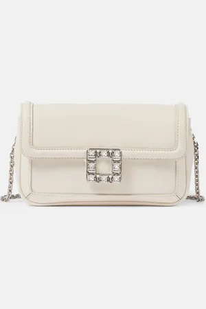 Roger Vivier Jeu De Fille shearling-trimmed shoulder bag