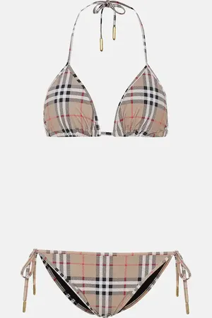 Burberry Vintage Check triangle bikini