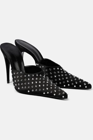 MAGDA BUTRYM Embellished satin mules