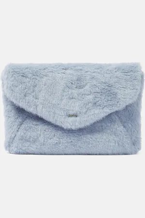 Max Mara Alpaca, wool, and silk teddy clutch