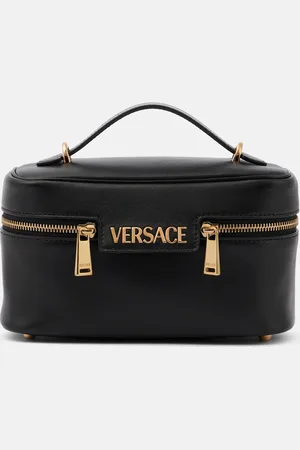 VERSACE Tag Small leather vanity bag