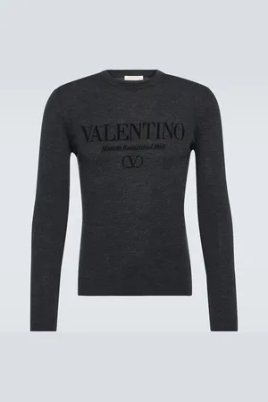 VALENTINO Logo virgin wool sweater
