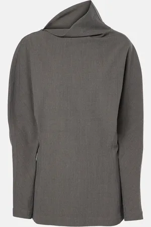 Bottega Veneta Draped wool-blend top