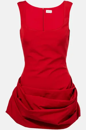 MAGDA BUTRYM Draped poplin minidress