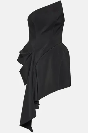 MUGLER Draped asymmetric minidress