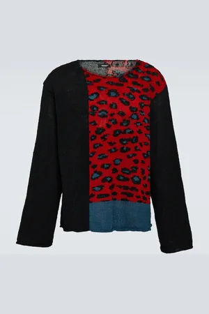 UNDERCOVER Leopard-print wool sweater