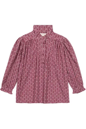 Caramel Folsom floral cotton blouse